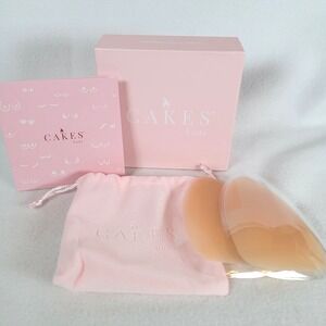 CAKES body Womens Nipple Covers Grippy Triangles Size OSA Honey